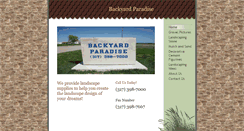 Desktop Screenshot of makeyourbackyardparadise.com